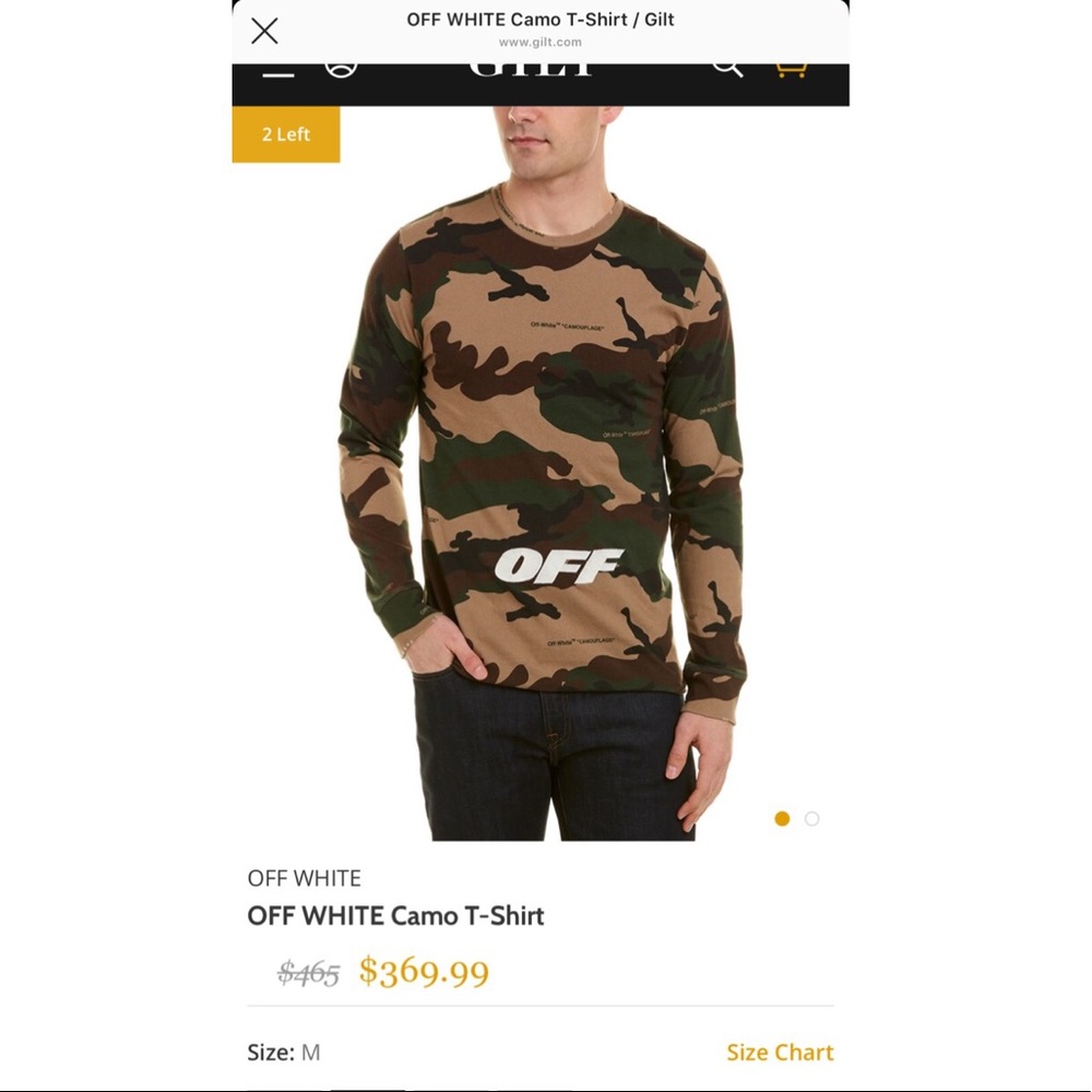 Off-White Camo LS Tee